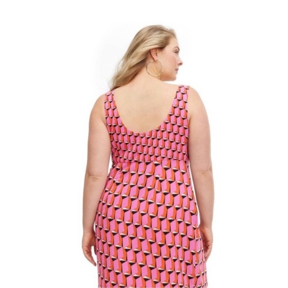 DVF x Target NWT Mini Dress - Size 16 - Pink & Black ✨ - Picture 8 of 14